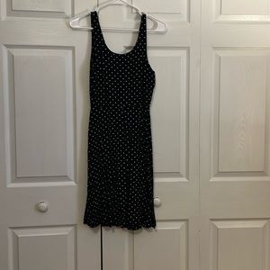 Skater dress, flowey black and white polka dot